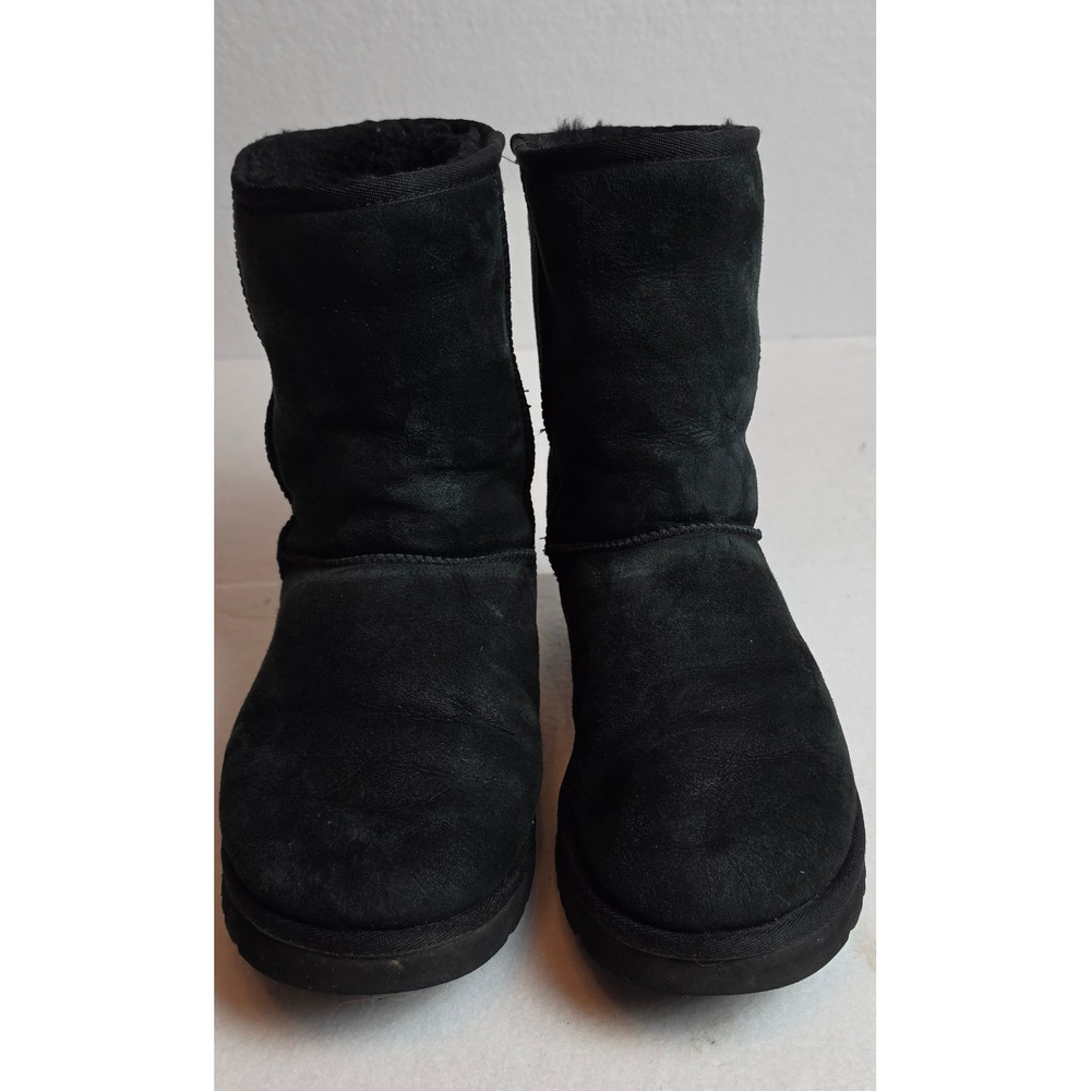 UGG Australia Classic Short Black Suede Sheepskin Boots 5800 Mens 10